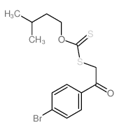 Carbonodithioic acid,S-[2-(4-bromophenyl)-2-oxoethyl] O-(3-methylbutyl) ester结构式