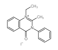 1-ethyl-2-methyl-3-phenyl-quinazolin-4-one结构式