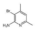 3-溴-4,6-二甲基-2-吡啶胺结构式