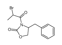 (4S)-3-(2-溴-1-氧代丙基)-4-(苯基甲基)-2-恶唑啉酮结构式