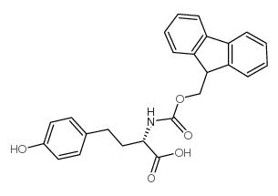 (S)-2-((((9H-芴-9-基)甲氧基)羰基)氨基)-4-(4-羟基苯基)丁酸结构式