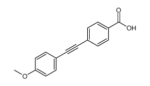 4-((4-methoxyphenyl)ethynyl)benzoic acid Structure