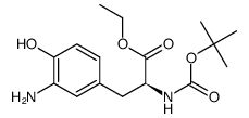 BOC-3-amino-L-tyrosine ethyl ester结构式