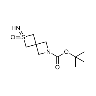 2-亚氨基-2λ6-硫杂-6-氮杂螺[3.3]庚烷-6-羧酸2-叔丁基酯结构式