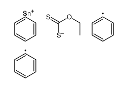 O-ethyl triphenylstannylsulfanylmethanethioate结构式