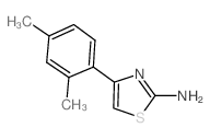 4-(2,4-二甲基苯基)-1,3-噻唑-2-胺结构式