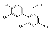 2,4-Pyrimidinediamine,5-(3-amino-4-chlorophenyl)-6-ethyl- Structure