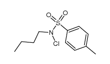 N-butyl-N-chloro-toluene-4-sulfonamide结构式