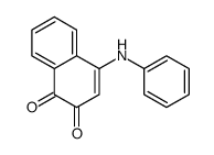 4-(Phenylamino)-1,2-naphthalenedione结构式