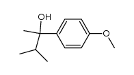 3-methyl-2-(4-methoxyphenyl)butan-2-ol结构式