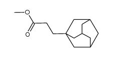 methyl 3-(1-adamantyl)propionate结构式