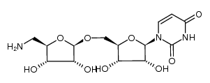 5'-O-(5''-amino-5''-deoxy-β-D-ribosyl)uridine Structure