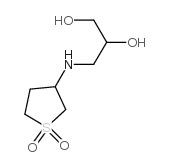 3-(1,1-DIOXO-TETRAHYDRO-1LAMBDA6-THIOPHEN-3-YL-AMINO)-PROPANE-1,2-DIOL结构式
