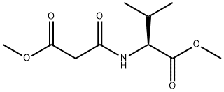 L-Valine, N-(3-methoxy-1,3-dioxopropyl)-, methyl ester结构式