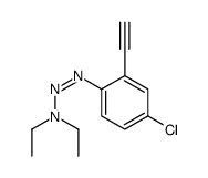 N-[(4-chloro-2-ethynylphenyl)diazenyl]-N-ethylethanamine结构式