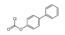 (4-phenylphenyl) carbonochloridate Structure