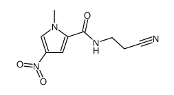 N-(2-Cyanoethyl)-1-methyl-4-nitro-1H-pyrrole-2-carboxamide结构式