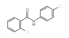 2-氯-N-(4-氯苯基)苯甲酰胺结构式