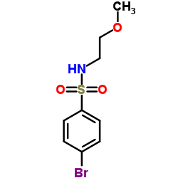 4-Bromo-N-(2-methoxyethyl)benzenesulfonamide Structure