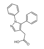 1,5-Diphenyl-1H-pyrazole-4-acetic acid结构式