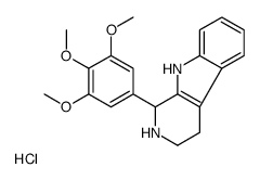 1-(3,4,5-trimethoxyphenyl)-2,3,4,9-tetrahydro-1H-pyrido[3,4-b]indole,hydrochloride Structure