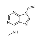9-ethenyl-N-methylpurin-6-amine结构式