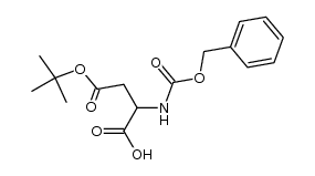 N-[(phenylmethoxy)carbonyl]-D-aspartic acid,1,1-dimethylethyl ester结构式