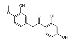 1-(2,4-dihydroxyphenyl)-2-(3-hydroxy-4-methoxyphenyl)ethanone结构式