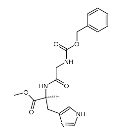 Nα-(N-benzyloxycarbonyl-glycyl)-histidine methyl ester结构式