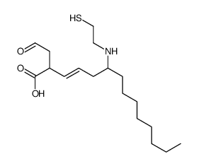 2-(2-oxoethyl)-6-(2-sulfanylethylamino)tetradec-3-enoic acid Structure