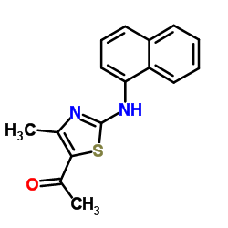 1-[4-Methyl-2-(1-naphthylamino)-1,3-thiazol-5-yl]ethanone Structure