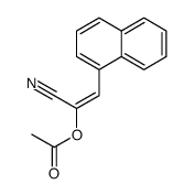 (1-cyano-2-naphthalen-1-ylethenyl) acetate Structure