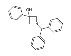 1-二苯甲基-3-苯偶氮基丁啶-3-醇结构式