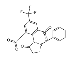 2-[2,6-dinitro-4-(trifluoromethyl)phenyl]-1-phenylpyrazolidin-3-one Structure
