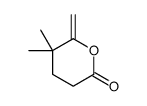 5,5-dimethyl-6-methylideneoxan-2-one结构式