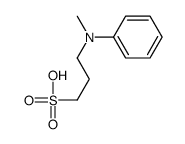 3-(N-methylanilino)propane-1-sulfonic acid结构式