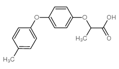 2-[4-(4-甲苯氧基)苯氧基]-丙酸结构式