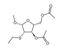 methyl-(di-O-acetyl-S-ethyl-2-thio-β-D-arabinofuranoside) Structure