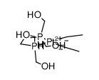 cis-diethyl[1,2-bis(di(hydroxymethyl)phosphino)ethane]platinum(II) Structure