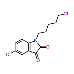 5-Chloro-1-(5-chloropentyl)-1H-indole-2,3-dione Structure