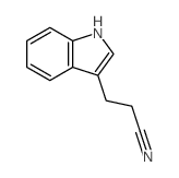 1H-Indole-3-propanenitrile structure