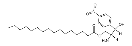 (1R,2R)-2-amino-1-(4-nitro-phenyl)-3-palmitoyloxy-propan-1-ol结构式