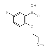 5-氟-2-丙氧基苯基硼酸结构式