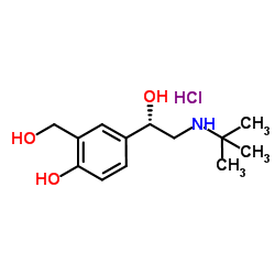 (S)-Salbutamol hydrochloride structure