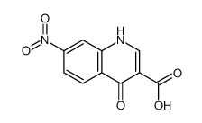 7-硝基-4-氧代-1,4-二氢喹啉-3-羧酸结构式