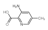 2-Pyridinecarboxylicacid,3-amino-5-methyl-(9CI) Structure
