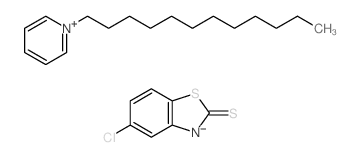 Lauryl pyridinium 5-chloro-2-mercaptobenzothiazole结构式