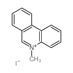 Phenanthridinium, 5-methyl-, iodide结构式