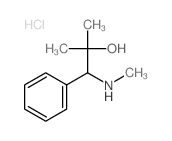 2-methyl-1-methylamino-1-phenyl-propan-2-ol Structure