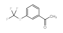 1-(3-((三氟甲基)硫代)苯基)乙-1-酮结构式